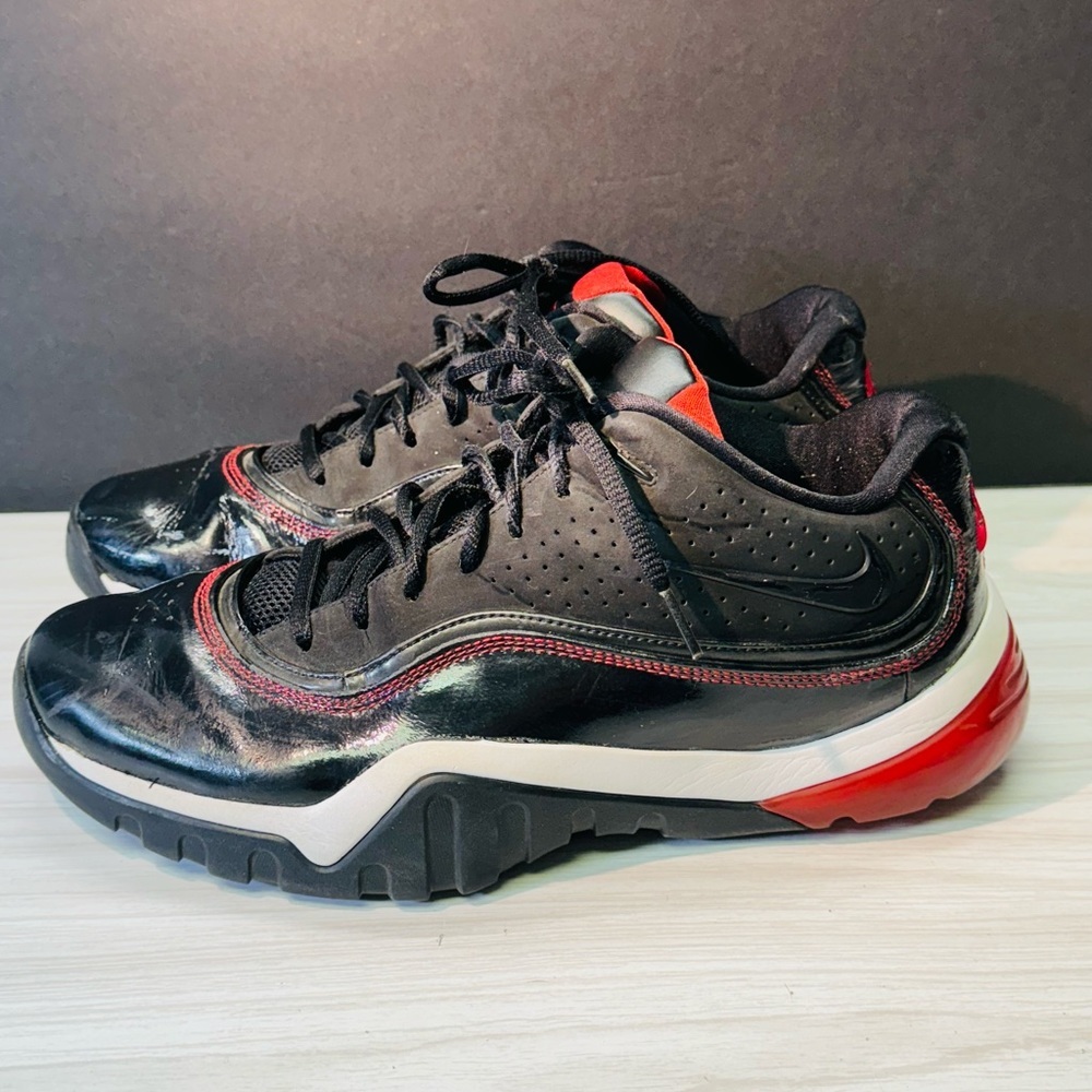 Nike Air Zoom Sharkley Low Black/Red 355267-001 Size 11 Retro 2009